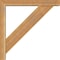 Ekena Millwork Traditional Block Rough Sawn Bracket w/ Offset Brace, Western Red Cedar, 4"W x 22"D x 22"H BKT0402X22X22TRA05RWR - alternate 4